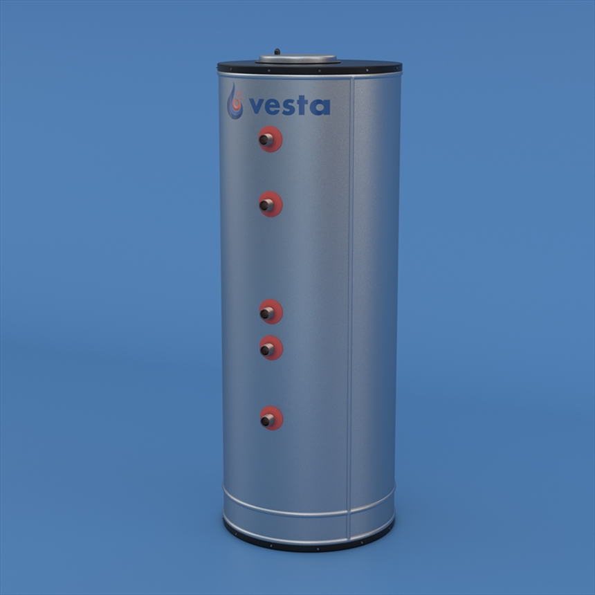 HWCV-250L-HP2C.jpg HOT WATER CYLINDER VER. 250L HIGH PRESSURE 2 COILS - Image 1